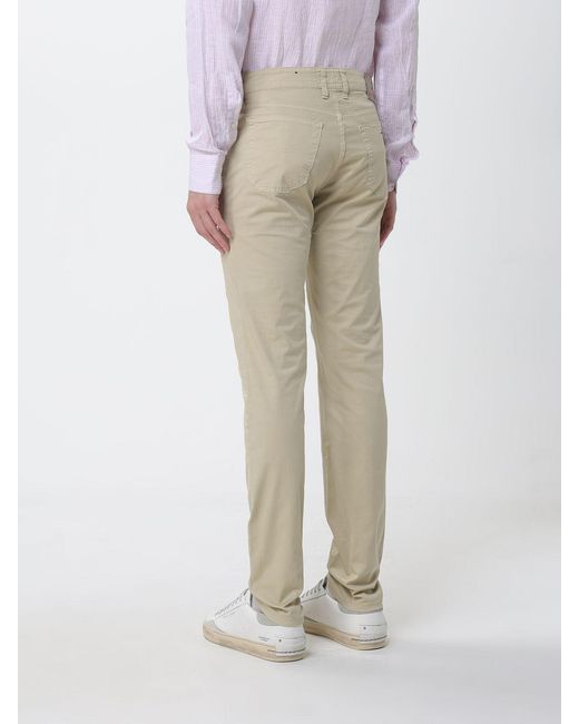 Jeckerson Natural John Slim Fit Stretch Cotton Pants for men
