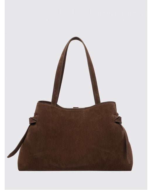 Yuzefi Brown Gyoza Suede Bag