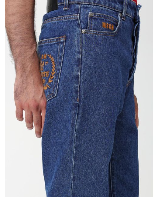 Jeans Hombre MSGM de hombre de color Blue