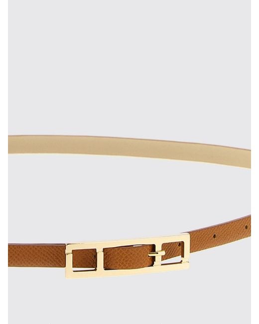 Fabiana Filippi White Saffiano Belt