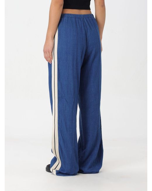 Palm Angels Blue Trousers