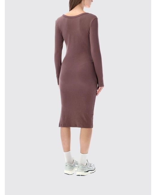 Nike Purple Technical Fabric Dress With Logo