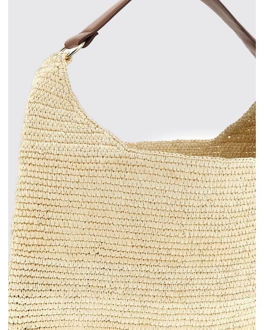 Maison Michel Natural Shoulder Bag