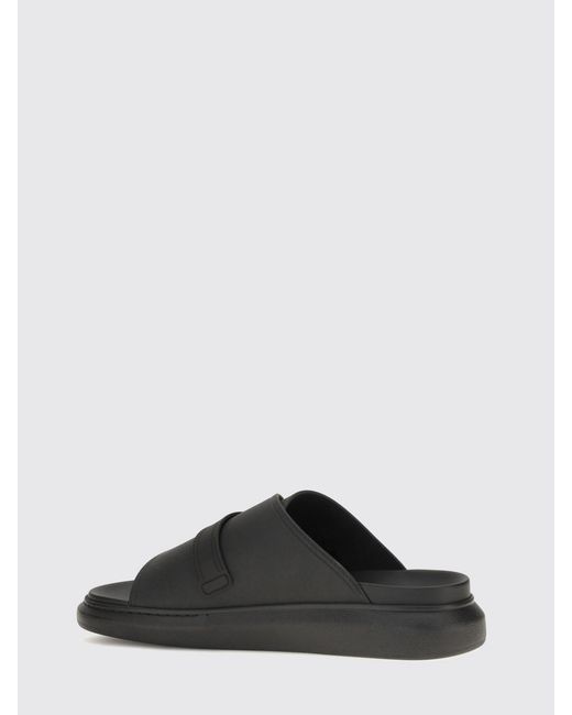 McQueen Black Sandals for men