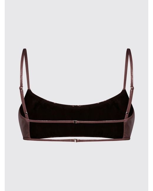 Blumarine Black Stretch Polyester Bikini Top