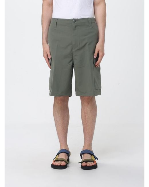 Carhartt Green Technical Fabric Cargo Shorts for men