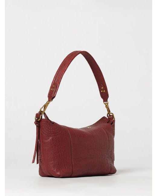 Jérôme Dreyfuss Red Lucky Mini Lambskin Shoulder Bag With Removable Handle