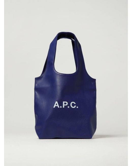 Bolso De Mano Mujer A.P.C. de color Blue