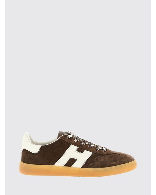 Hogan Brown Cool Suede Sneakers for men