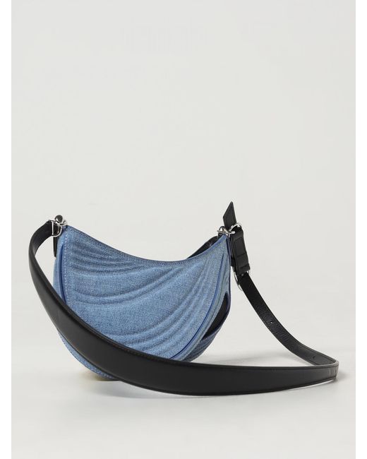 Borsa Spiral Curve di Mugler in Blue