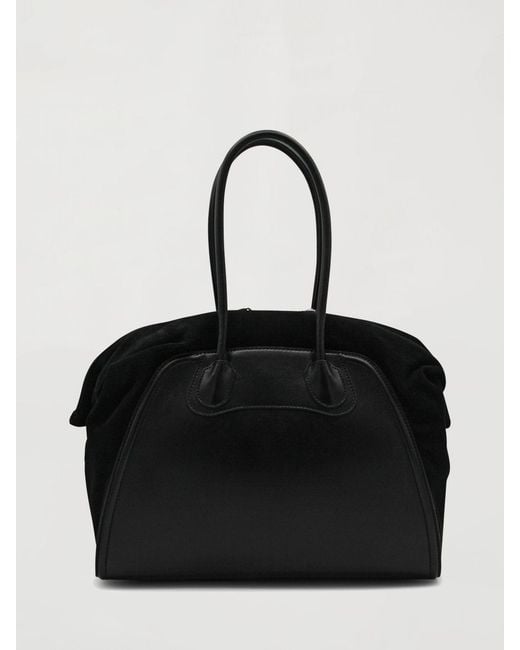 Vivienne Westwood Black Schultertasche Aus Leder Und Wildleder