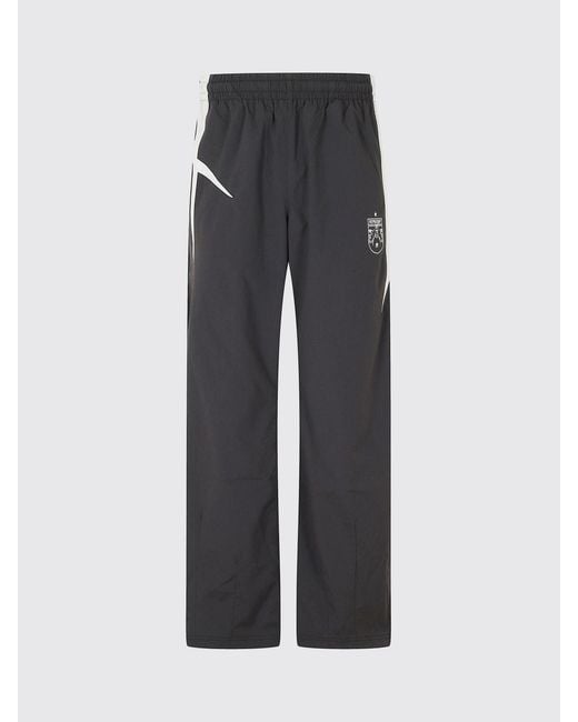 Represent Gray Cotton-Blend Jogging Trousers With Elasticated Waist And Logo for men