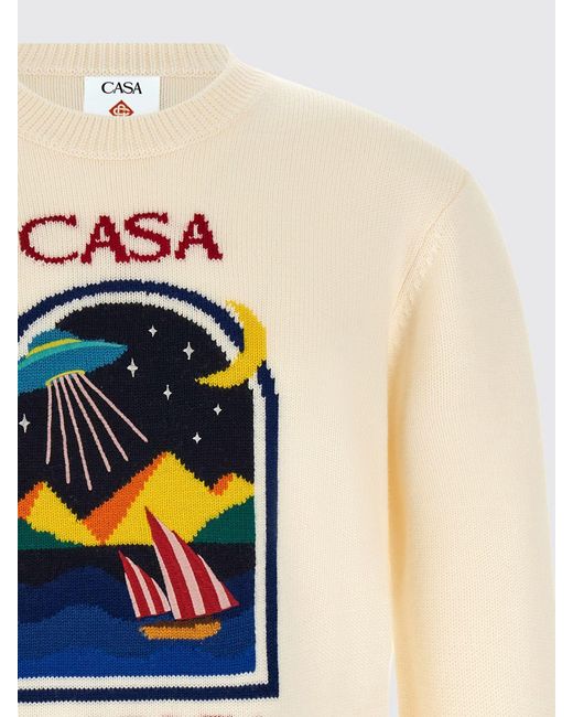 Casablanca White Crewneck Jumper for men