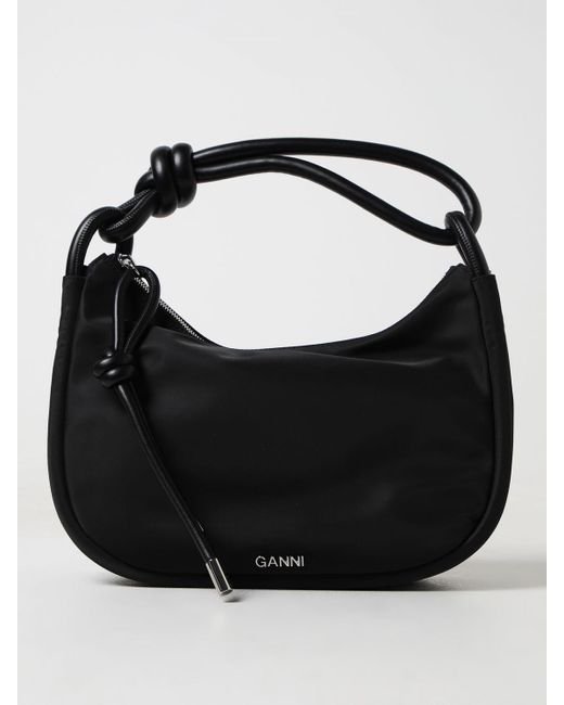 Ganni Black Shoulder Bag