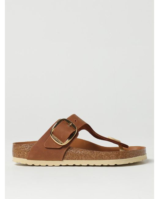 Birkenstock Brown Mayari Buckle Leather Sandals