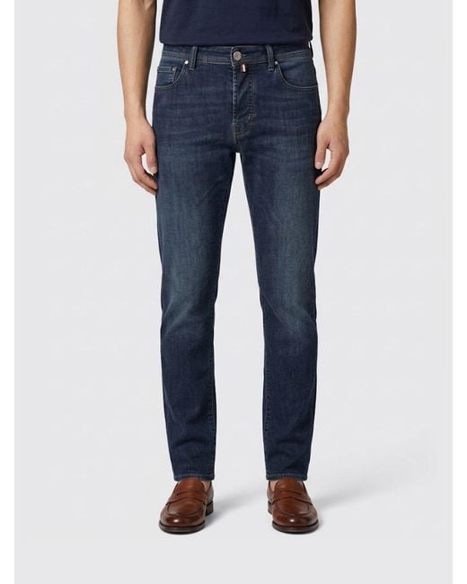Jacob Cohen Blue Cotton Denim Slim Fit Jeans for men