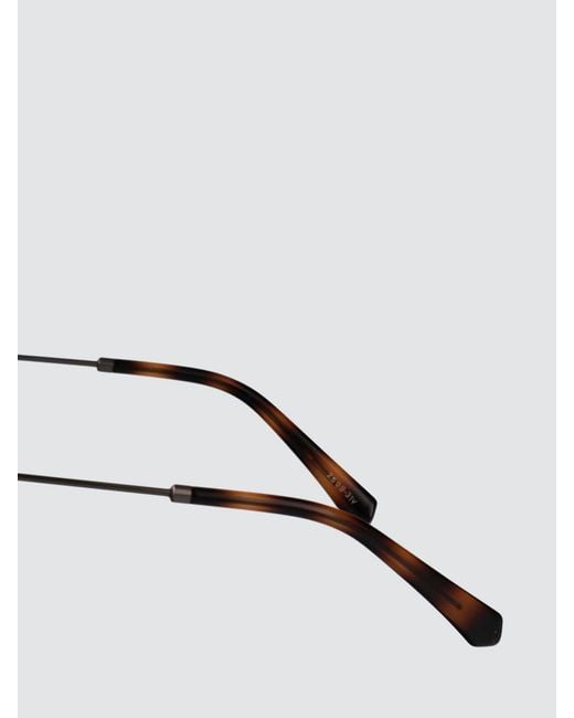 Calvin Klein White Rounded Tortoiseshell Acetate Sunglasses for men