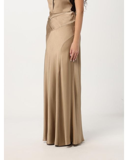 Alberta Ferretti Natural Skirt