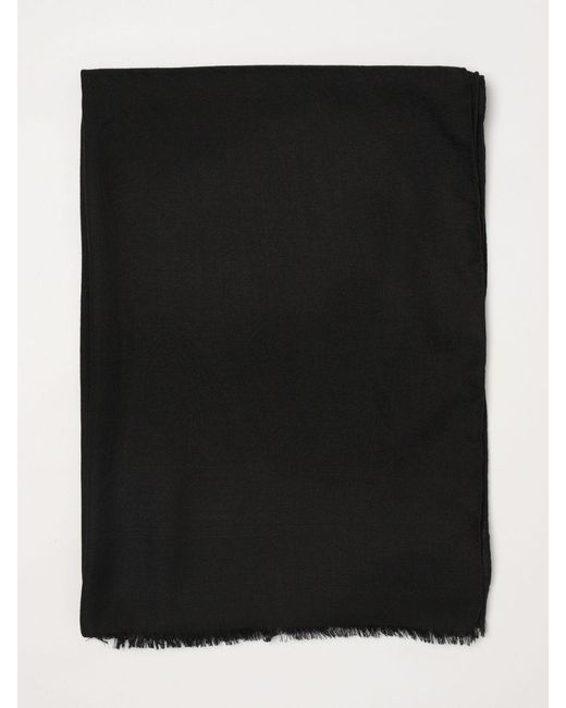 Max Mara Black Wool And Silk Stole