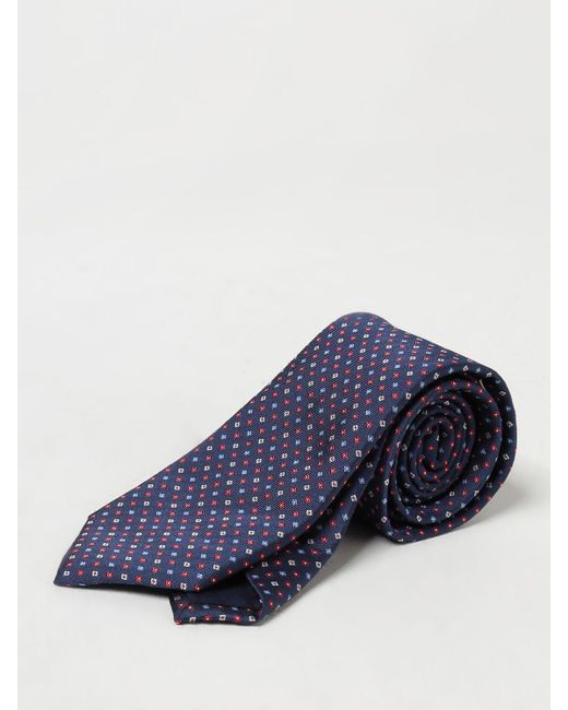 Cravatta in seta con lavorazione jacquard da Uomo di Altea in Blu | Lyst