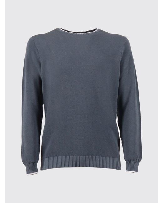 Fedeli Blue Sweater for men