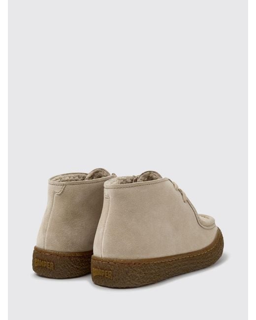 Camper Natural Flat Ankle Boot