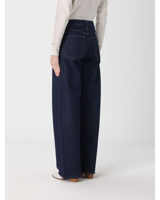 Jeans Straight De Denim De Algodón Agolde de color Blue
