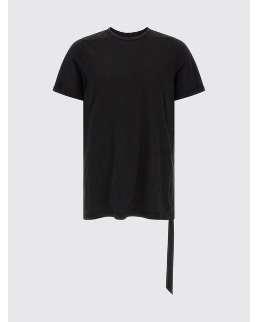Rick Owens Black Cotton T-Shirt for men