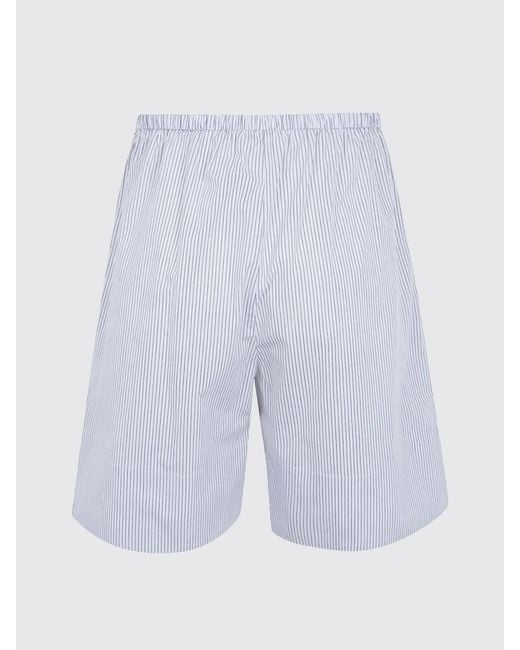 By Malene Birger Blue Striped Cotton Shorts