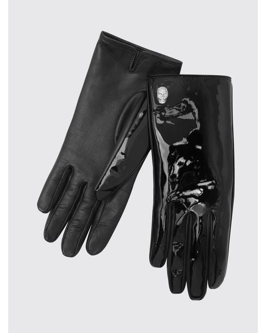Philipp Plein Black Gloves