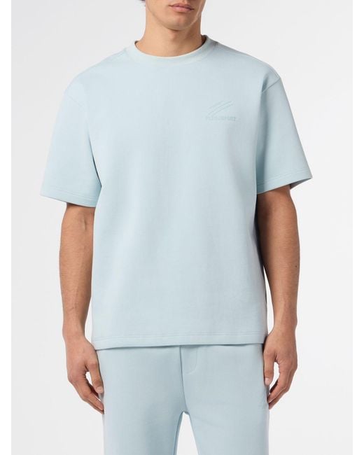 T-Shirt Basic di Philipp Plein in Blue da Uomo