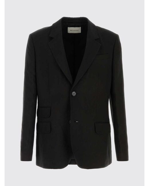 AMI Gray Single-Breasted Blazer for men