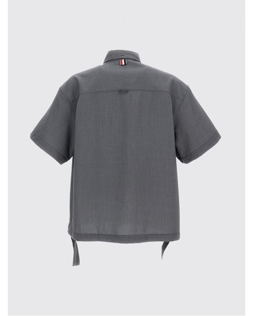 Thom Browne Gray Wool Shirt for men
