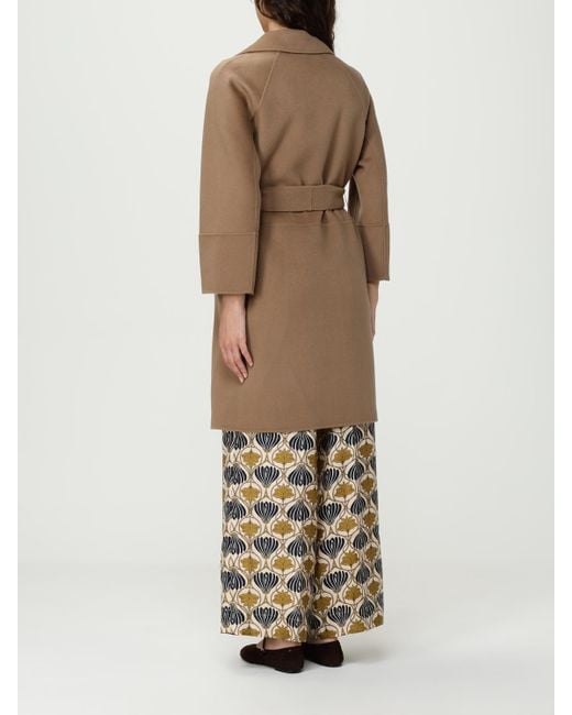 Max Mara Natural Virgin Wool Coat