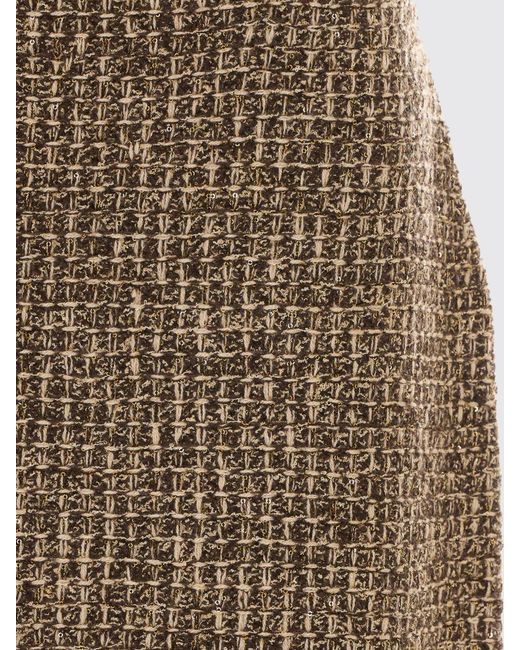 Fabiana Filippi Multicolor High-Waisted Tweed Pencil Mini Skirt