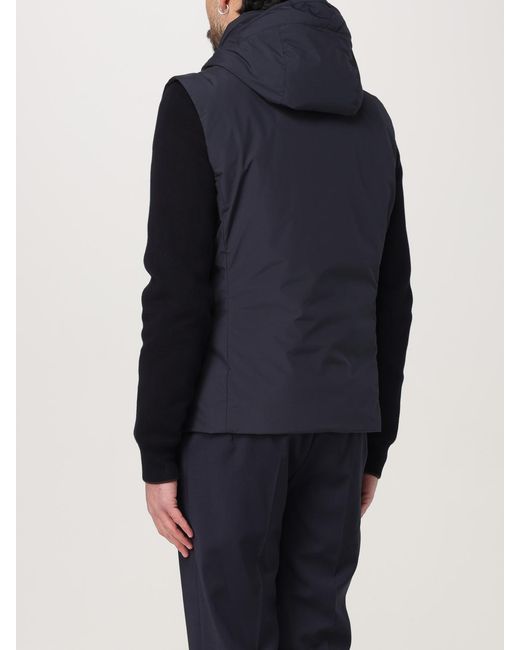 Moorer Blue Evan-Stp Hooded Polyester Jacket for men