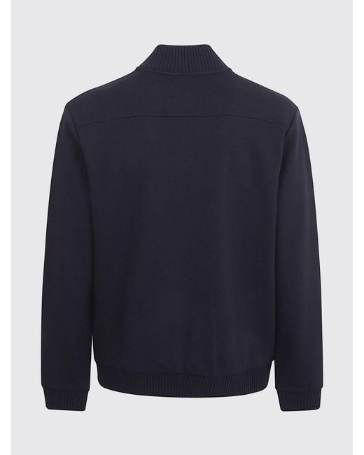 Fay Blue Classic Turtleneck Cardigan for men
