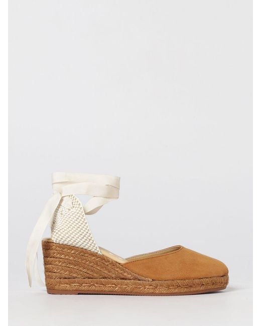 Manebí White Suede And Canvas Wedge Espadrilles