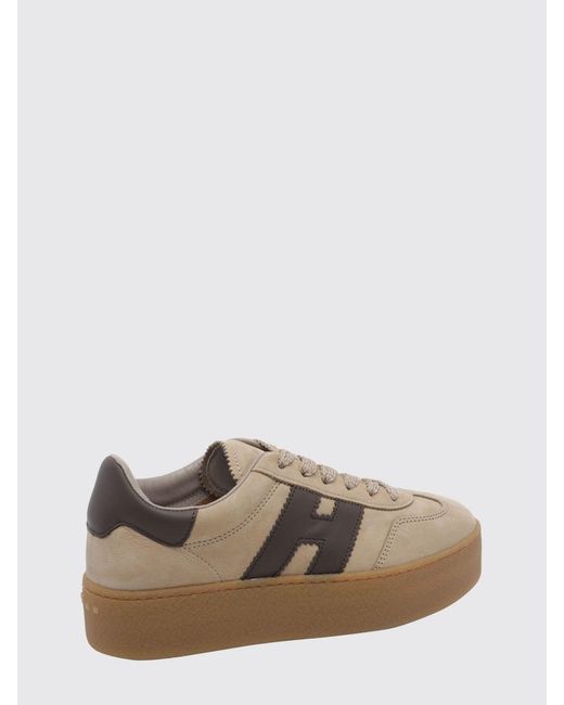 Hogan Brown Cool H698 Platform Sneakers