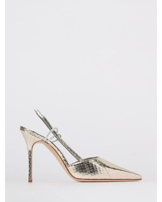 Manolo Blahnik White Shoes