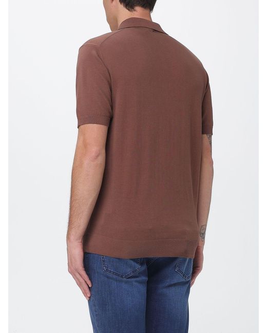 Colmar Purple Cotton Knit Polo Shirt for men