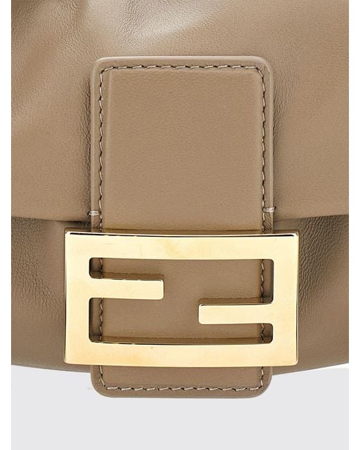 Fendi Natural Shoulder Bag