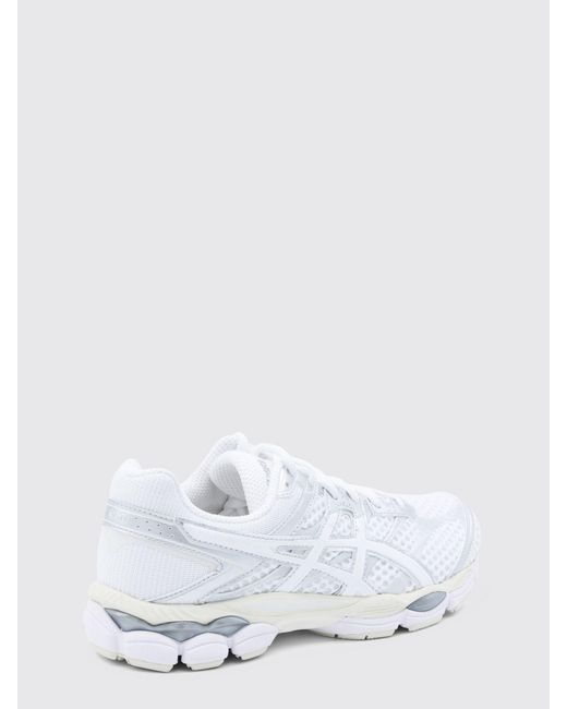Asics White Gel-Cumulus 16 Mesh And Rubber Sneakers