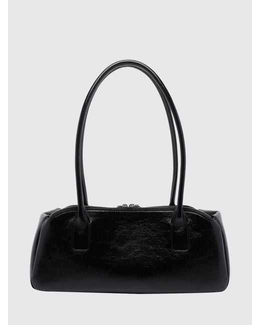 Courreges Black CourrÈ Ges Strip Naplak Bag