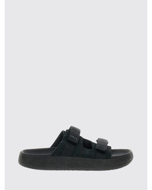 Veja Black Arpoador Suede Sandals for men