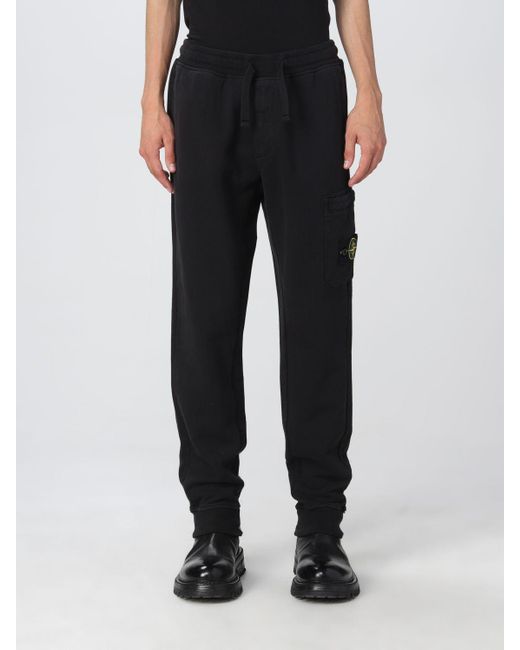 Stone Island Pants in Black for Men | Lyst Canada