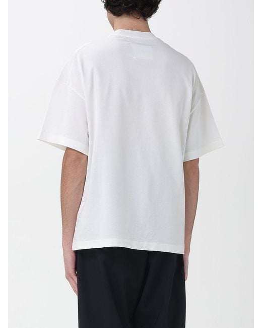 Jil Sander White Cotton T-Shirt With Logo for men