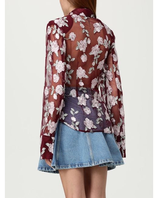 ROTATE BIRGER CHRISTENSEN Red Hemdbluse Damen