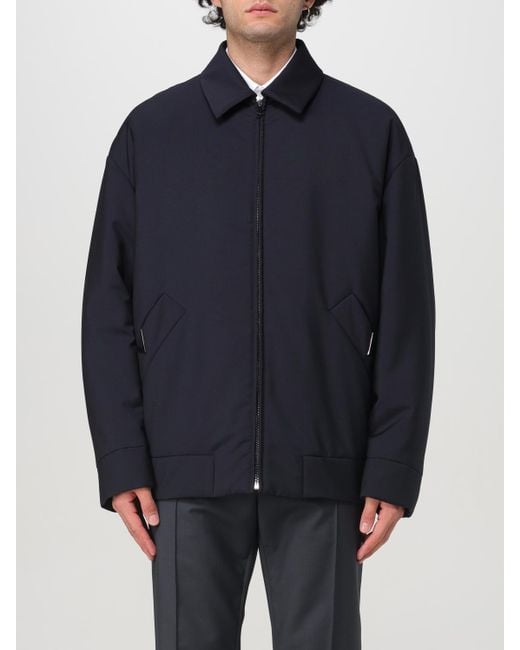 Valentino Blue Wool Blend Overshirt for men