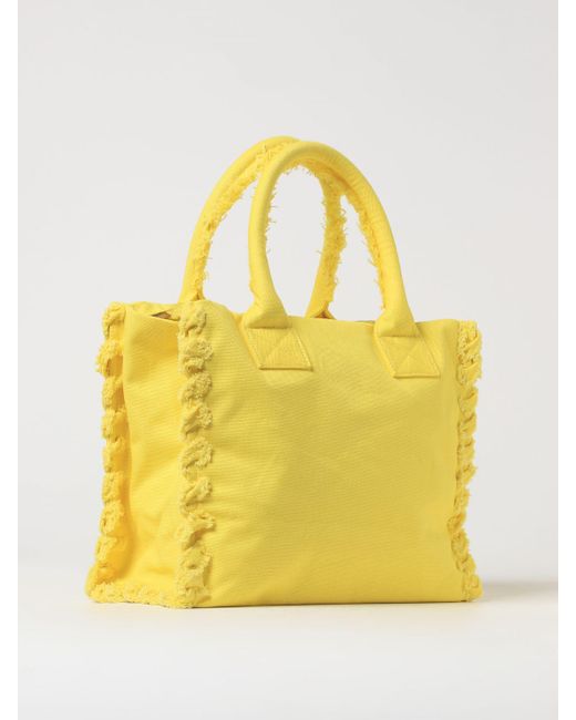 Pinko Yellow Tote Bags
